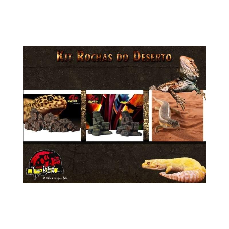 Kit Rochas do Deserto | Terrário | Decoração | Pogona